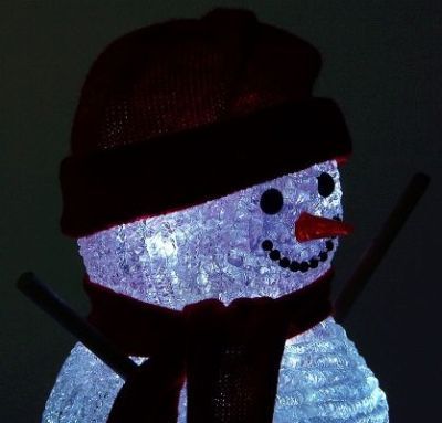 Фигура акрил. "Снеговик руки-палки" (33х16 см.)