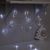 Гирлянда «Нить» 4 м с насадками «Звёздочка», IP20, прозрачная нить, 20 LED, свечение белое, 8 режимов, 220 В