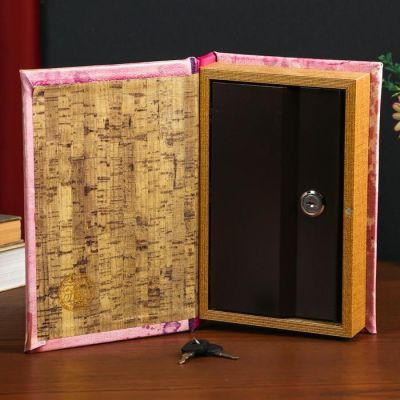 Сейф-книга дерево кожзам "Paris mon amour" зеркальная 24х16х5 см