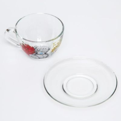 Чайная пара стеклянная " Ты лучше всех", Me to you, 200 мл.