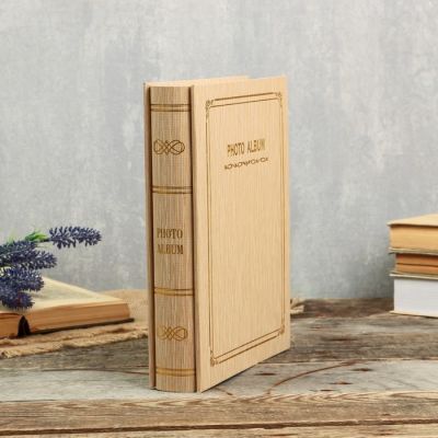 Фотоальбом на 200 фото 10х15 см "Лаконичность" в коробке МИКС 26,5х20,7х5,5 см