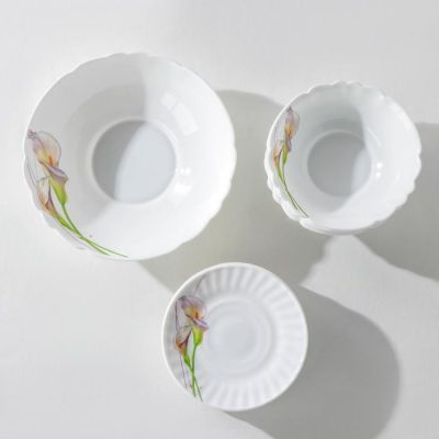 Сервиз столовый Доляна «Дивные каллы», 37 предметов