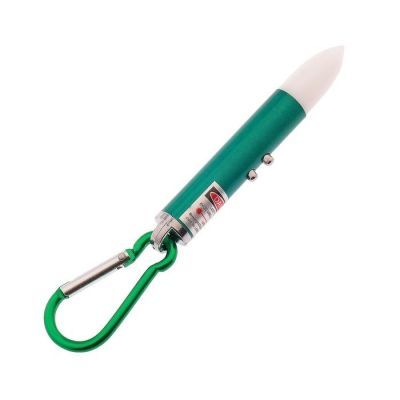 Фонарь 2 диода,Фонарь, лазер, с карабином, 3 бат, металл, микс 2*2*8,5