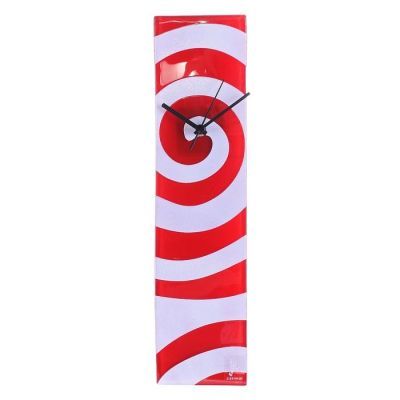 Часы настенные "Спираль", красные