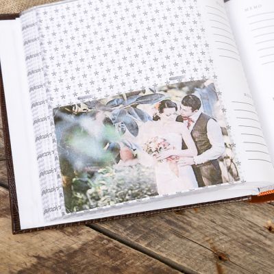 Фотоальбом на 200 фото 10х15 см "Змеиная кожа" бумажные листы, кожзам МИКС 22х23х5 см