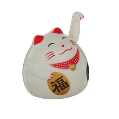 Маятник кот пластик "Манэки-нэко" от батарейки 1АА 8,5х7,5х7,5 см