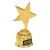 Звезда на золотой подставке "Настоящий мужик", 15 см