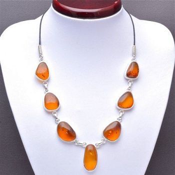 Колье Янтарь "Балтийская осень" арт. ЯК-1444