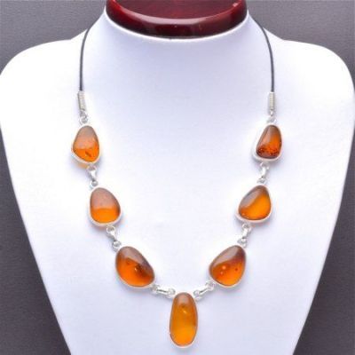 Колье Янтарь "Балтийская осень" арт. ЯК-1444