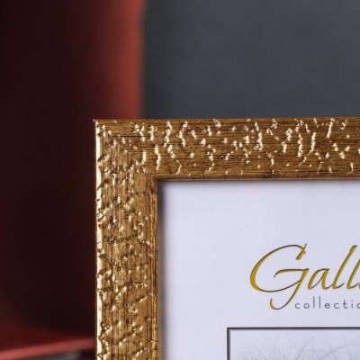 Фоторамка пластик Gallery 10х15 см 813 золото микс