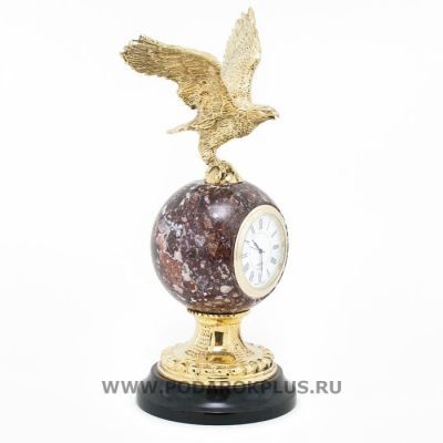 Настольные часы "Орел" камень креноид