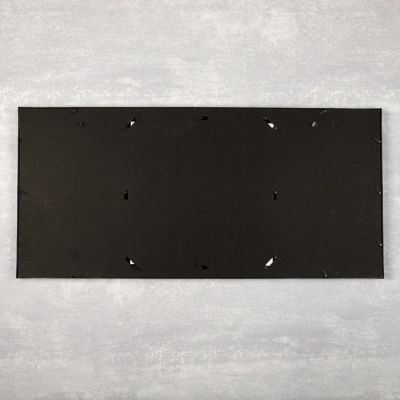 Фоторамка пластик на 8 фото 10х15 см+доска для записок 29х29см+буквы "Стиль" чёрная 35х74см