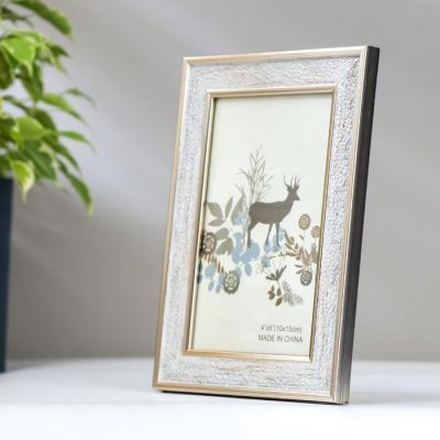 Фоторамка пластик 10х15 см "Рисовые хлопья" 18,4х13,4х2 см