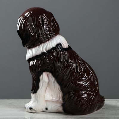 Копилка "Собака Бетховен", белый, чёрный цвет, 33 см