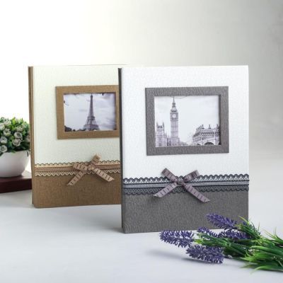 Фотоальбом 200 фото 10х15 см "Бант и кружево" МИКС 25,5х19,5х4 см