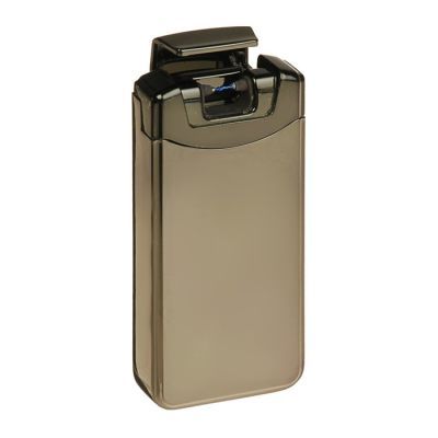 Зажигалка электронная в подарочной коробке, USB, дуговая, серый металлик, микс, 12х8.5 см