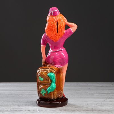 Копилка "Стюардесса" 32 см, микс