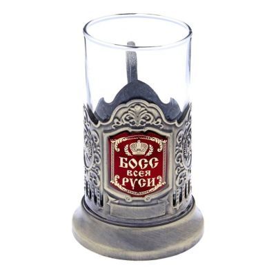 Подстаканник со стаканом "Босс Всея Руси"