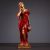Фигура "Девушка с корзиной" бронза/красный 14х14х55см
