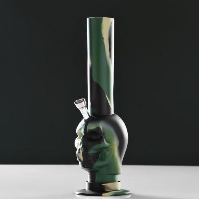 Бонг "Череп камуфляж" 8х26 см, микс