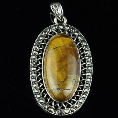 Подвеска Тигровый глаз "Магдалена" арт.пНТГ-1148