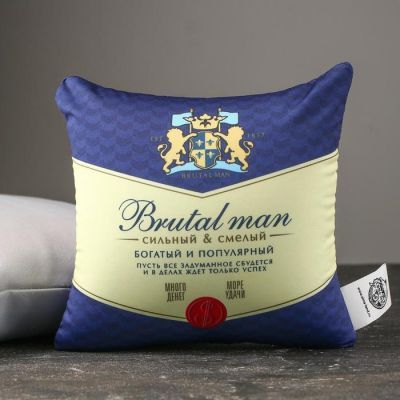 Подушка-антистресс Brutal man, 21х20 см