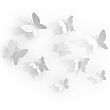 Декор для стен Mariposa, 9 элементов, белый