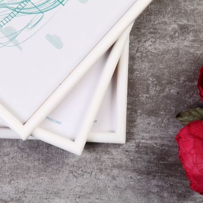 Фоторамка пластик L-4 21х30 см, белый, с небьющимся стеклом