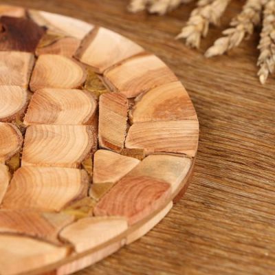 Подставка под горячее «Мозаика», D=20 см, можжевельник