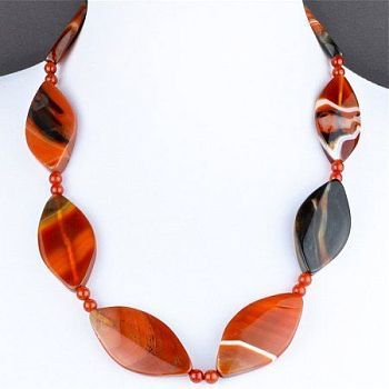 Бусы Сардоникс "Иоланта" арт.П3483