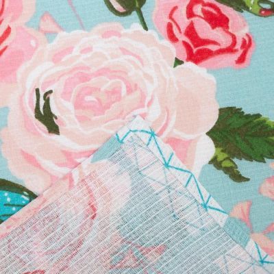 Полотенце вафельное "Фон" 35х60 см, бирюза, 160 гр/м, хл,