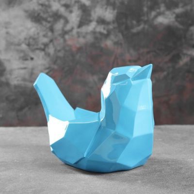 Подставка под мелочи "Птичка" голубая 33х16,5х21см