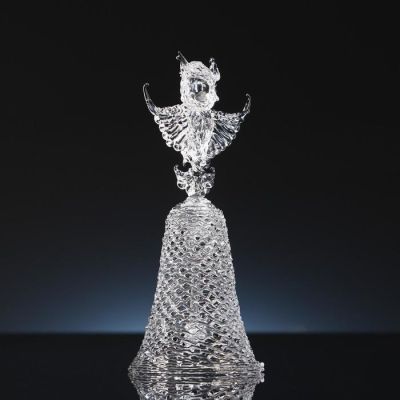 Колокольчик сувенирный "Сова, ручной работы, в подарочном сундуке