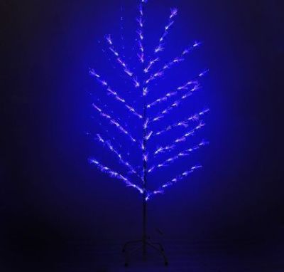 Светодиодный куст "Цветок павлин" улич. (1,5 м., синий)