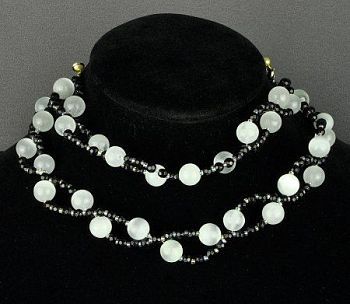 Авторские бусы Кошачий глаз "Манящий соблазн" арт.КАП-868