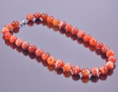 Бусы Сердолик "Классика №12" арт. НСР-1(12)-47-1у