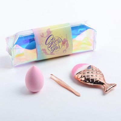 Подарочный набор в косметичке «Сияй как звезда», 19,5 × 5,5 × 7,5 см