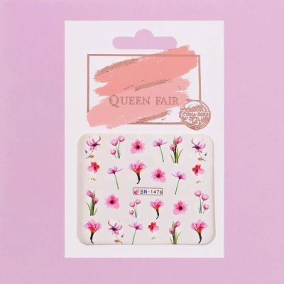 Наклейки для ногтей водные «Цветы»