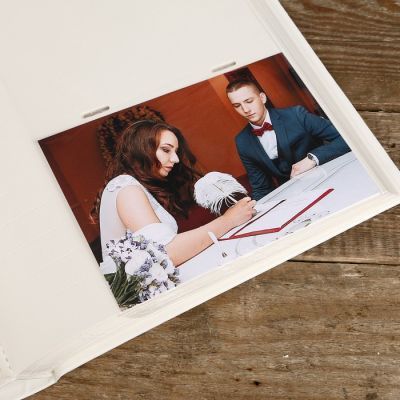 Фотоальбом Fotografia на 200 фото, 10x15 см., "Свадебный"