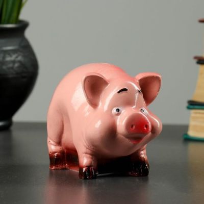 Копилка "Хрюша" мини 9х10х7см