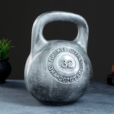 Копилка "Гиря"  серый, 29см