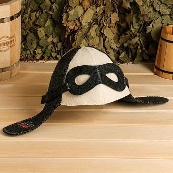 Шапка банная пилота "Пар крепче настроение выше"