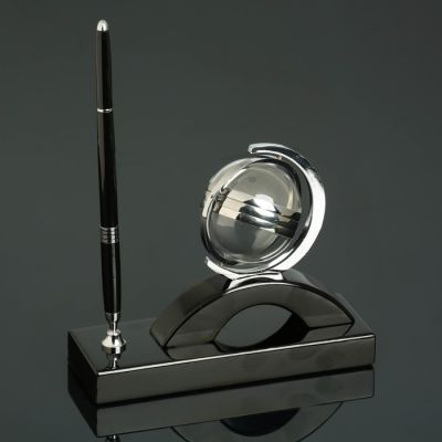 Набор настольный 2в1 (ручка, часы)