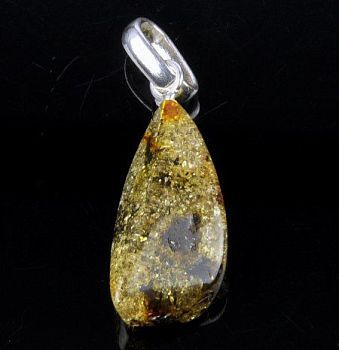 Кулон Янтарь "Золотой дождь" арт.ЯК-045