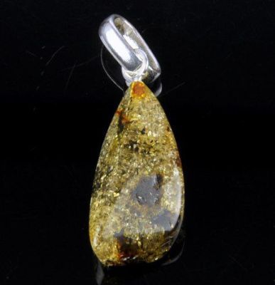 Кулон Янтарь "Золотой дождь" арт.ЯК-045