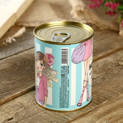 Носки в банке "На стройные ножки"  (женские, цвет микс)