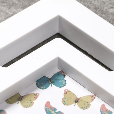 Фоторамка пластик на 8 фото 10х15 см "Связи" белая 39х71х2 см