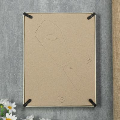 Фоторамка пластик L-3 15х21 см, слоновая кость, с небьющимся стеклом