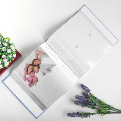 Фотоальбом на 100 фото 10х15 см "Нити из точек" МИКС 22х22х5 см