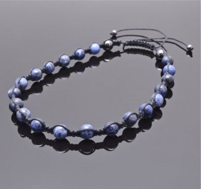 Бусы Лазурит, Гематит "Шамбала" арт.П3290